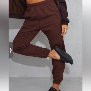 PrettyLittleThing Chocolate Brown Joggers